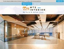 Tablet Screenshot of mts-interior.com